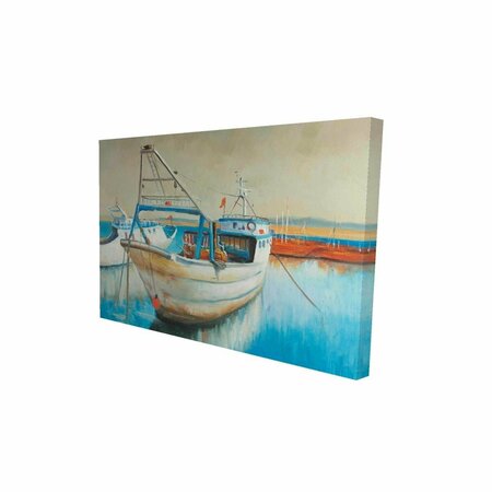 FONDO 12 x 18 in. Fishing Boat-Print on Canvas FO2788072